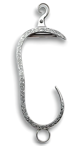 carabiner,diamond pendant,anchor chain,fish hook,nuerburg ring,island chain,pendant,extension ring,horse shoe,trebel clef,rain chain,jaw harp,figure eight,iron chain,gymnastic rings,horseshoe,saw chain,treble clef,eyelash curler,hoop (rhythmic gymnastics),Illustration,Black and White,Black and White 05