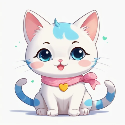 cat vector,cat kawaii,blossom kitten,nyan,cute cat,cartoon cat,cat with blue eyes,cat child,blue eyes cat,cute cartoon character,flower cat,calico cat,kawaii patches,kitty,kitten,white cat,doll cat,little cat,cat baby,doodle cat,Illustration,Japanese style,Japanese Style 01