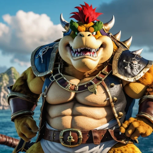 fuel-bowser,petrol-bowser,skylander giants,sea god,skylanders,god of the sea,barbarian,skordalia,goki,orc,male character,yo-kai,kobold,katakuri,grog,dragon li,merman,drago milenario,dinokonda,piranha,Photography,General,Realistic