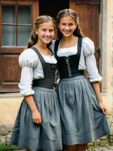 bavarian swabia,oktoberfest celebrations,germanic tribes,two girls,folk costumes,bavarian,sound of music,vintage children,styria,folk costume,small münsterländer,thuringia,achtung schützenfest,appenzeller,country dress,children girls,schutzfest,young women,lower saxony,moedergans,Photography,Documentary Photography,Documentary Photography 01