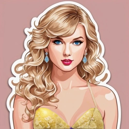 fashion vector,vector illustration,vector art,tayberry,vector graphic,vector image,pop art style,barbie doll,portrait background,edit icon,blonde woman,digital artwork,popart,golden haired,barbie,marilyn,digital illustration,digital art,pink vector,elsa