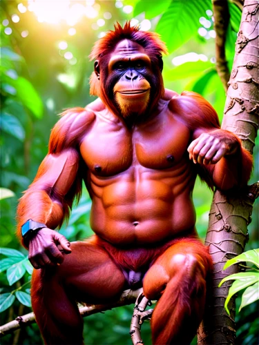 gorilla,orangutan,kong,ape,tarzan,orang utan,monkey banana,primate,great apes,chimp,bodybuilding,silverback,war monkey,uakari,the monkey,body-building,king kong,body building,monkey,gorilla soldier,Conceptual Art,Sci-Fi,Sci-Fi 28