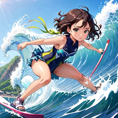 kite boarder wallpaper,slalom skiing,water sports,waterskiing,honolulu,water sport,surfing,water ski,surfer,kite surfing,wind surfing,aloha,wakesurfing,kite boarding,beach sports,skimboarding,female swimmer,kitesurfing,surfer hair,windsurfing,Anime,Anime,Traditional