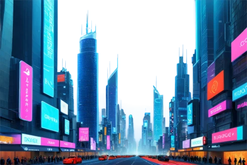 colorful city,cityscape,futuristic landscape,metropolis,city scape,city,world digital painting,cyberpunk,city trans,big city,the city,fantasy city,cities,dystopian,city blocks,business district,shinjuku,city highway,evening city,skyline,Illustration,Realistic Fantasy,Realistic Fantasy 16