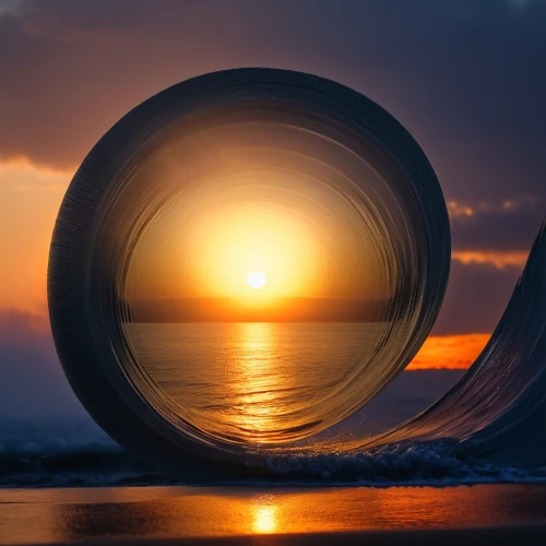 inflatable ring,torus,stargate,glass sphere,round frame,revolving light,kinetic art,circle shape frame,parabolic mirror,lens reflection,circular,time spiral,aperture,3-fold sun,semi circle arch,porthole,electric arc,glass ball,vortex,portals,Photography,General,Realistic