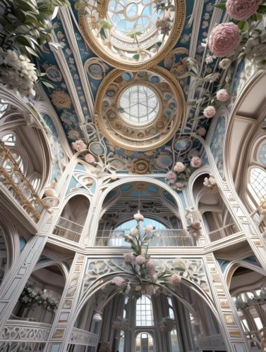 baroque,marble palace,dome roof,ceiling,dome,monastery of santa maria delle grazie,musical dome,the ceiling,certosa di pavia,ornate room,ornate,cupola,berlin cathedral,baptistery,rococo,kaempferia rotunda,cathedral of modena,sanctuary,vienna,wiesbaden