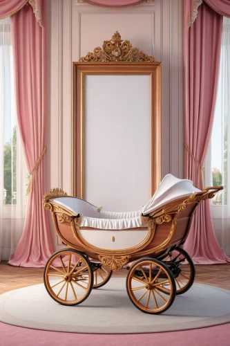 baby carriage,infant bed,baby room,room newborn,baby bed,dolls pram,wooden carriage,nursery decoration,baby mobile,four poster,the little girl's room,rococo,dolly cart,luggage cart,canopy bed,bridal suite,changing table,chiavari chair,chariot,carriage,Photography,General,Realistic