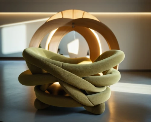 new concept arms chair,3d model,3d render,inflatable ring,helix,hanging chair,cinema 4d,torus,3d rendered,wall lamp,circular staircase,3d rendering,winding staircase,3d object,curved ribbon,spiral staircase,modern decor,ufo interior,wall light,allies sculpture,Photography,General,Realistic