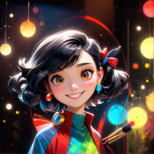 vector girl,transistor,kids illustration,two-point-ladybug,colorful stars,hanbok,illustrator,mulan,game illustration,cute cartoon character,fantasy portrait,girl with speech bubble,laika,life stage icon,edit icon,portrait background,cg artwork,girl portrait,custom portrait,mystical portrait of a girl,Anime,Anime,Cartoon