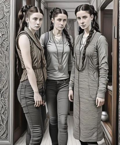 clove,miss circassian,clone jesionolistny,clones,young model istanbul,staves,costume design,women's clothing,women clothes,the three graces,photoshop manipulation,warsaw uprising,young women,katniss,triplet lily,birce akalay,women fashion,princess leia,photo session in torn clothes,vintage girls