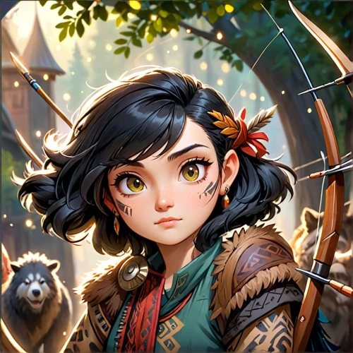 mulan,fantasy portrait,ursa,portrait background,mowgli,tamarin,meteora,game illustration,custom portrait,moana,goki,marmoset,rosa ' amber cover,laika,adventurer,fairy tale icons,asia,dragon li,xiaochi,mara,Anime,Anime,Cartoon