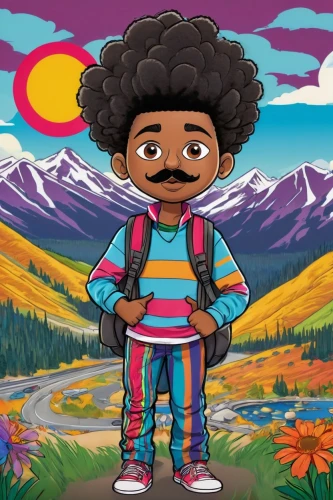 kids illustration,colorado,vail,children's background,afro-american,ski,montana,afroamerican,darryl,denver,lori mountain,mountain guide,album cover,alberta,afro,aspen,iztlacihuatl,thundercat,bob,zion,Conceptual Art,Sci-Fi,Sci-Fi 06