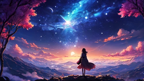 fantasy picture,starry sky,falling star,falling stars,fairy galaxy,star sky,starlight,astral traveler,fantasia,the night sky,starscape,dream world,universe,night sky,celestial,cosmos,moon and star background,cosmos wind,background image,nightsky,Photography,General,Natural