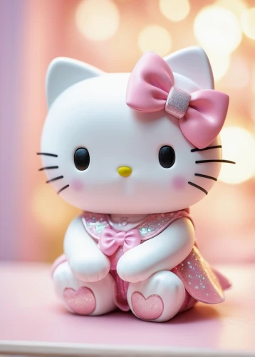 doll cat,cute cat,pink cat,pink bow,blossom kitten,plush figure,cute cartoon character,soft toy,lucky cat,cat kawaii,cute pretty,plush toy,soft toys,cute animal,japanese doll,japanese kawaii,cuddly toy,cute baby,plush toys,cute animals,Illustration,Realistic Fantasy,Realistic Fantasy 31