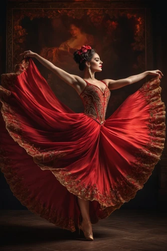 flamenco,latin dance,ballet dancer,dancer,ballet master,gracefulness,lady in red,ballet tutu,ballet,ethnic dancer,dance,red shoes,whirling,ballerina,man in red dress,hoopskirt,twirl,quinceañera,red gown,tanoura dance,Photography,General,Fantasy