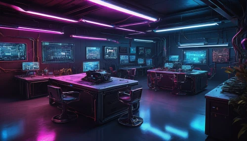 computer room,sci fi surgery room,game room,cyberpunk,ufo interior,working space,the server room,neon coffee,modern office,neon human resources,computer workstation,creative office,laboratory,research station,offices,computer desk,study room,scifi,80's design,work space,Illustration,Black and White,Black and White 22