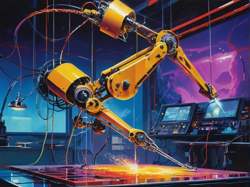 industrial robot,yellow machinery,robotics,automation,machinery,industry 4,rope excavator,machines,machine,soldering iron,manufacturing,machine tool,automated,turbographx-16,drilling machine,robotic,laser code,construction machine,dewalt,cyclocomputer,Conceptual Art,Daily,Daily 20