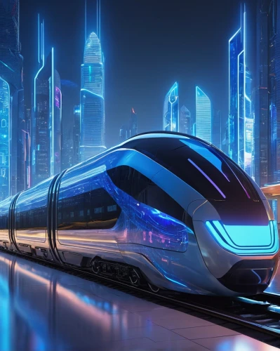 electric train,maglev,high-speed rail,high-speed train,sky train,futuristic car,high speed train,electric mobility,car train,supersonic transport,electrical car,the transportation system,light rail train,transportation system,passenger cars,autonomous driving,monorail,transport system,futuristic,futuristic landscape,Conceptual Art,Sci-Fi,Sci-Fi 10