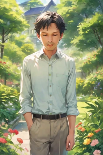 studio ghibli,the son of lilium persicum,takato cherry blossoms,clove garden,lily of the field,shirakami-sanchi,child in park,the garden marigold,spring background,ten,portrait background,springtime background,darjeeling tea,main character,tan chen chen,background image,children's background,elementary,child portrait,ho chi minh