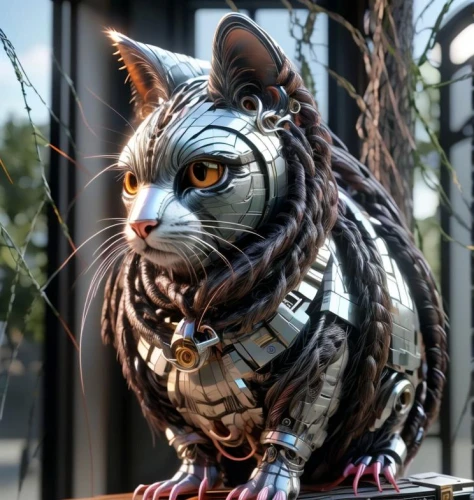 cat warrior,scrap sculpture,glass yard ornament,cat sparrow,tiger cat,bengal cat,breed cat,rex cat,animal feline,cat-ketch,tabby cat,cat image,cat,cat european,napoleon cat,catlike,feline,steampunk,silver tabby,tom cat