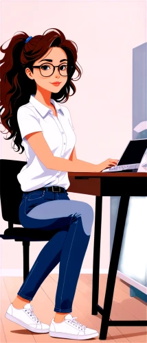 girl at the computer,correspondence courses,school administration software,distance learning,web designing,bookkeeper,girl studying,office worker,online courses,student information systems,receptionist,background vector,bookkeeping,adult education,animated cartoon,women in technology,online course,online learning,girl sitting,school management system,Illustration,Vector,Vector 01