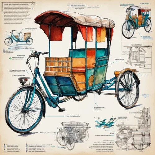 rickshaw,blue pushcart,bicycle trailer,velocipede,piaggio ape,bicycles,ice cream cart,tandem bike,covered wagon,tandem bicycle,bike tandem,luggage cart,travel trailer poster,transportation,transport,benz patent-motorwagen,bicycles--equipment and supplies,recreational vehicle,bicycle basket,tricycle,Unique,Design,Infographics