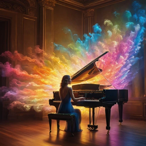 concerto for piano,piano player,rainbow clouds,grand piano,the piano,piano,pianist,play piano,piano lesson,imagination,piano keyboard,rainbow jazz silhouettes,symphony,pianos,harmony of color,piece of music,piano notes,music fantasy,pianet,musical background,Photography,General,Commercial