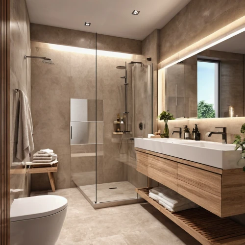 luxury bathroom,modern minimalist bathroom,shower bar,bathroom,luxury home interior,interior modern design,shower base,bathroom cabinet,bathtub,modern decor,shower door,modern room,bathtub accessory,3d rendering,plumbing fitting,bathroom accessory,search interior solutions,interior design,contemporary decor,smart home,Photography,General,Realistic