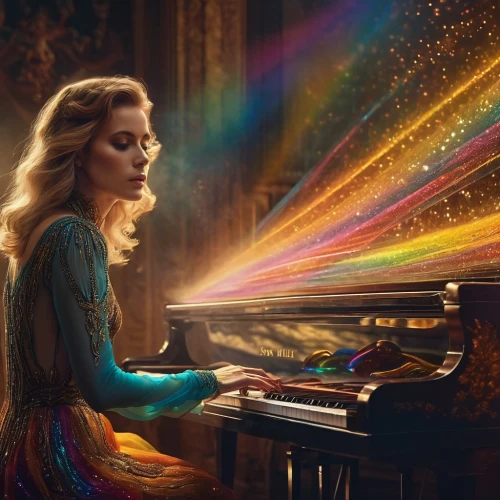 pianist,piano,iris on piano,the piano,piano player,piano lesson,fantasia,magical,concerto for piano,prism,electric piano,cinderella,rainbow and stars,lights serenade,serenade,light of art,art bard,rainbow background,play piano,jazz pianist,Photography,General,Commercial