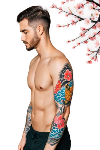 male model,japanese floral background,floral japanese,floral background,flowered tie,with tattoo,tattoos,sleeve,tattooed,flowers png,tropical floral background,floral,butterfly floral,spring background,floral mockup,shoulder,ryan navion,lotus tattoo,sarong,colorful floral,Art,Artistic Painting,Artistic Painting 46