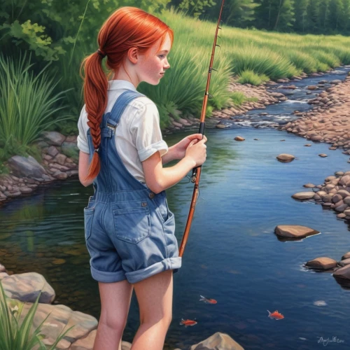 girl on the river,the blonde in the river,fishing,fly fishing,fishing classes,casting (fishing),fishing rod,people fishing,rock fishing,fishing float,angling,clear stream,surface lure,girl picking flowers,fishing camping,forest fish,go fishing,fisherman,big-game fishing,the river's fish and,Conceptual Art,Fantasy,Fantasy 03