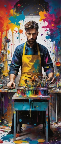 painting technique,italian painter,meticulous painting,painter,table artist,glass painting,chef,graffiti art,art painting,lead-pouring,artisan,cooking book cover,street artist,men chef,street artists,chalk drawing,art academy,the festival of colors,artist,art,Art,Artistic Painting,Artistic Painting 34
