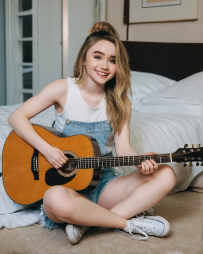 guitar,playing the guitar,ukulele,concert guitar,guitars,acoustic guitar,the guitar,cute,musician,electric guitar,teen,acoustic,epiphone,adorable,painted guitar,music artist,musically,singing,guitar player,daisy rose,Illustration,Retro,Retro 01