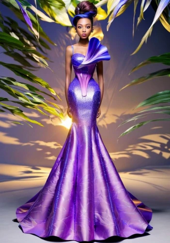 fashion design,evening dress,nigeria woman,ball gown,gold and purple,purple dress,titane design,fairy queen,purple and gold,fashion illustration,dress form,fashion shoot,quinceanera dresses,fashion designer,purple,image manipulation,purple lilac,queen of the night,african woman,fashion vector