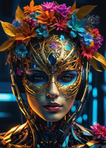 masquerade,golden mask,venetian mask,gold mask,valerian,the carnival of venice,golden crown,bjork,brazil carnival,face paint,fantasy portrait,crown render,cleopatra,fantasy woman,3d fantasy,gold crown,asian costume,golden wreath,mary-gold,gold flower,Photography,Artistic Photography,Artistic Photography 08