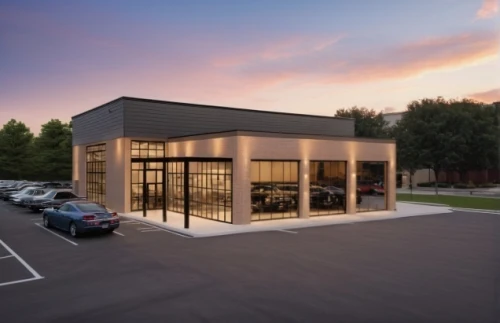 prefabricated buildings,drive in restaurant,car showroom,lincoln motor company,modern office,folding roof,commercial building,data center,fitness center,montana post building,wine bar,a restaurant,cube house,leisure facility,office building,garage door,fine dining restaurant,car salon,cubic house,taproom