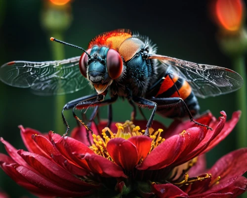 hover fly,syrphid fly,flower fly,hoverfly,hornet hover fly,pollinator,bee,cicada,artificial fly,pollination,sawfly,housefly,apis mellifera,field wasp,hornet mimic hoverfly,wedge-spot hover fly,macro photography,giant bumblebee hover fly,blowflies,drosophila