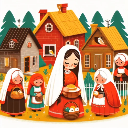 little red riding hood,christmas dolls,red riding hood,christmas crib figures,christmas scene,carolers,christmas stickers,santa clauses,santons,carol singers,halloween illustration,christmas icons,matryoshka doll,nesting dolls,nordic christmas,christmas town,nativity,acerola family,the gingerbread house,houses clipart