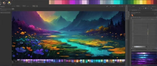 color picker,fantasy landscape,adobe photoshop,world digital painting,watercolor background,colorful foil background,rainbow color palette,colorful background,color is changable in ps,saturated colors,palette,colorful water,purple landscape,painting technique,painterly,photoshop school,gradient effect,backgrounds,crayon background,color mixing,Photography,Documentary Photography,Documentary Photography 09