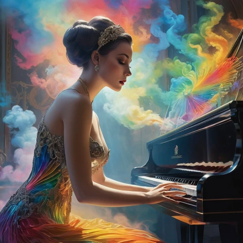 pianist,piano player,concerto for piano,piano,piano lesson,the piano,woman playing,jazz pianist,play piano,piano notes,piano keyboard,chopin,grand piano,composing,pianos,world digital painting,musician,harmony of color,fantasy art,musical background,Photography,Fashion Photography,Fashion Photography 03
