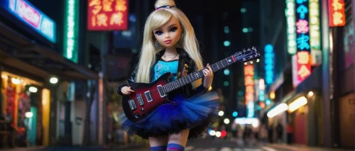 guitar player,artist doll,guitar,electric guitar,bass guitar,guitarist,female doll,hatsune miku,painter doll,playing the guitar,fashion dolls,concert guitar,fashion doll,kotobukiya,painted guitar,toy photos,girl doll,japanese doll,barbie,the japanese doll,Illustration,Black and White,Black and White 01