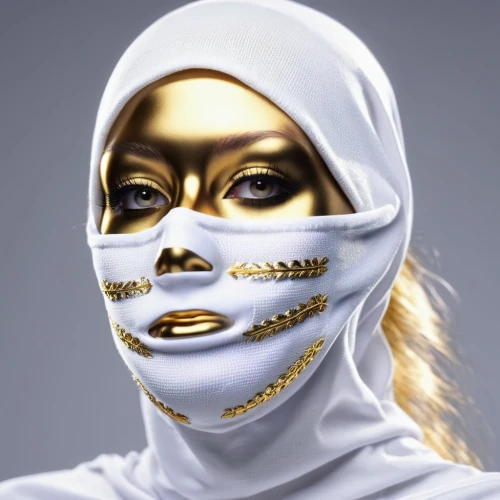 gold mask,golden mask,balaclava,gold paint stroke,mary-gold,flu mask,foil and gold,bahraini gold,gold lacquer,yellow-gold,protective mask,sheik,beauty mask,light mask,medical face mask,ffp2 mask,surgical mask,gold color,medical mask,hijaber,Photography,General,Realistic