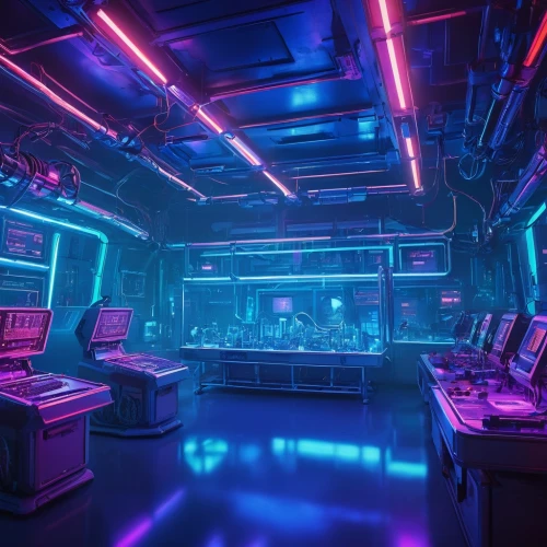sci fi surgery room,ufo interior,nightclub,neon coffee,computer room,neon human resources,cyberpunk,spaceship space,laser tag,scifi,retro diner,neon cocktails,music venue,80's design,sci-fi,sci - fi,game room,neon drinks,the server room,neon light,Conceptual Art,Sci-Fi,Sci-Fi 27