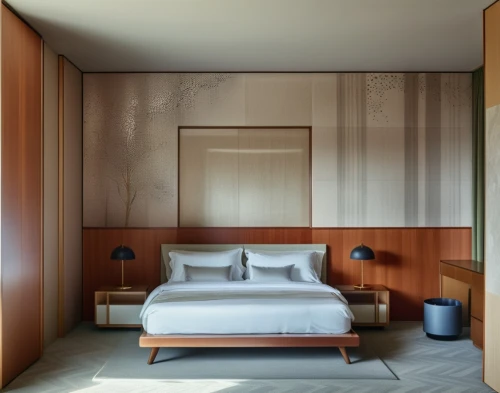 guest room,guestroom,stucco wall,corten steel,room divider,japanese-style room,bedroom,wall plaster,contemporary decor,modern room,wooden wall,almond tiles,sleeping room,bamboo curtain,bronze wall,modern decor,danish room,four-poster,ryokan,interior modern design,Photography,General,Realistic