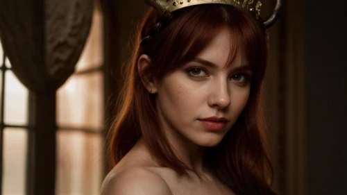 celtic queen,clary,queen cage,diadem,tiara,catarina,scarlet witch,queen s,fantasy woman,red-haired,fairy queen,miss circassian,redhair,fairy tale character,queen of the night,vampire woman,gold crown,celtic woman,golden crown,queen crown