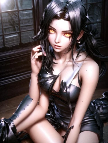 female doll,dark elf,poker primrose,gentiana,dark angel,anime 3d,kotobukiya,fran,honmei choco,vampire lady,vampire woman,smoking girl,litchi,realdoll,japanese doll,like doll,elza,tiger lily,gothic style,lust