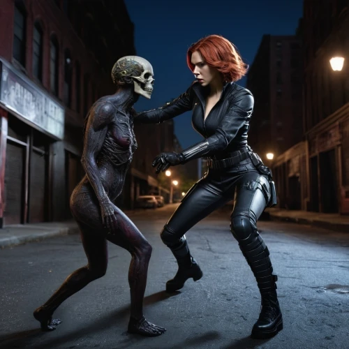 dance of death,clary,a wax dummy,cosplay image,black widow,human halloween,bodypainting,bodypaint,danse macabre,latex clothing,prosthetics,conceptual photography,vampire woman,man and woman,birds of prey-night,halloween and horror,scary woman,halloween2019,halloween 2019,body painting