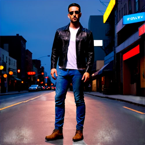 jeans background,carpenter jeans,pedestrian,album cover,cd cover,gosling,digital compositing,bluejeans,photographic background,shopping icon,denim background,capital cities,portrait background,royce,jacket,male model,edit icon,men's wear,fashion street,on the street,Illustration,Realistic Fantasy,Realistic Fantasy 29