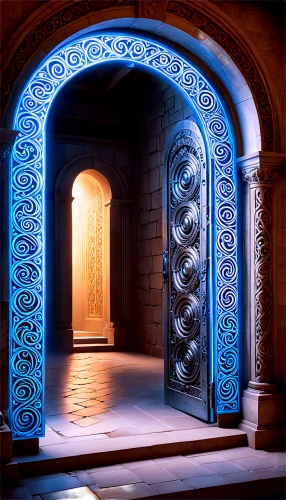 moroccan pattern,persian architecture,blue doors,doorway,morocco lanterns,iranian architecture,marrakesh,morocco,portal,islamic architectural,majorelle blue,iron door,islamic pattern,metallic door,samarkand,doors,carved wall,arabic background,arches,the hassan ii mosque,Conceptual Art,Sci-Fi,Sci-Fi 24