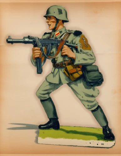 red army rifleman,infantry,battery icon,combat medic,french foreign legion,grenadier,rifleman,medic,military person,retro 1950's clip art,game illustration,soldier,submachine gun,usmc,ww2,federal army,military,armed forces,vietnam veteran,troop,Unique,Design,Character Design